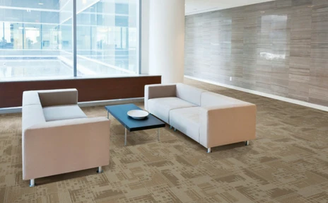 commercial carpet tile room scene